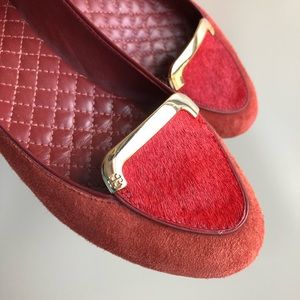 Tory Burch Red Flats